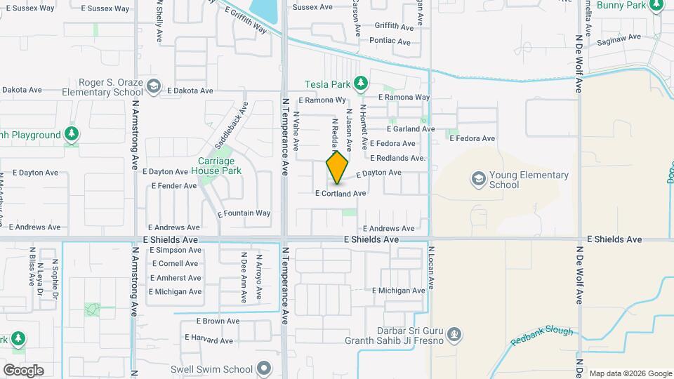 7202 E Cortland Ave Map and Location Details