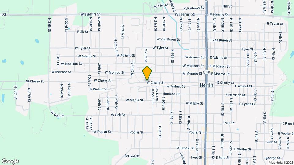 821 W Cherry St Map and Location Details