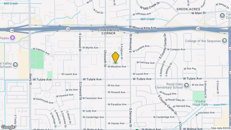 3936 W Meadow Ave Map and Location Details