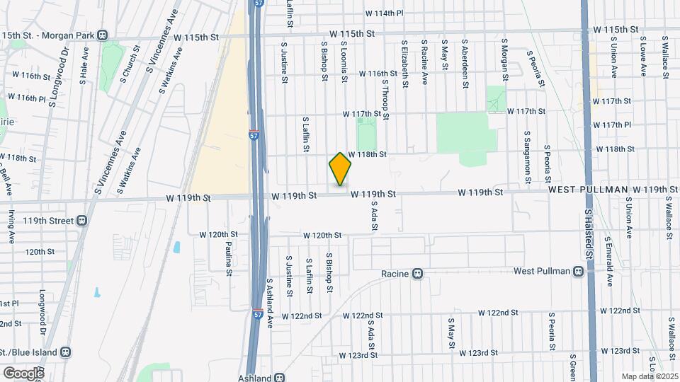 1408 W 119th St, Unit #1 Map and Location Details