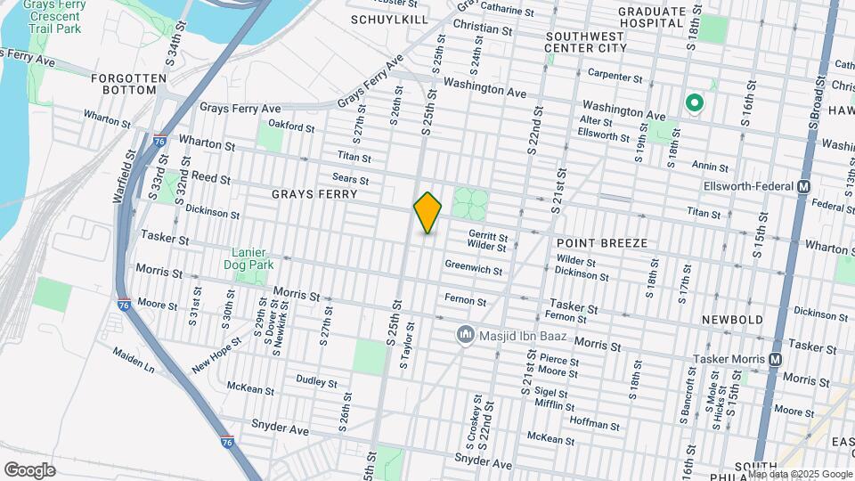 1447 S Taylor St Map and Location Details