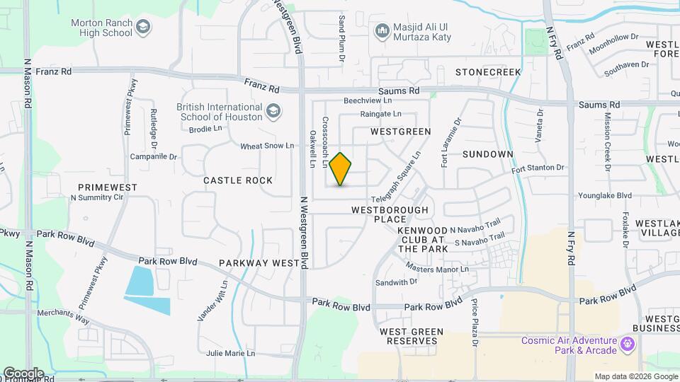 20235 Apache Gardens Ln Map and Location Details