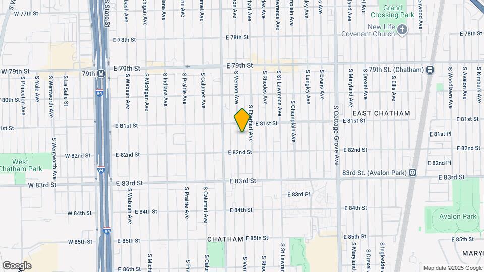 8119 S Vernon Ave Map and Location Details