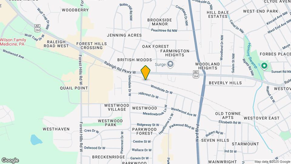 1720 Woodside Dr W Map and Location Details