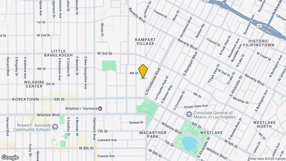 429 S Hoover St Mapa y Detalles de la Ubicación