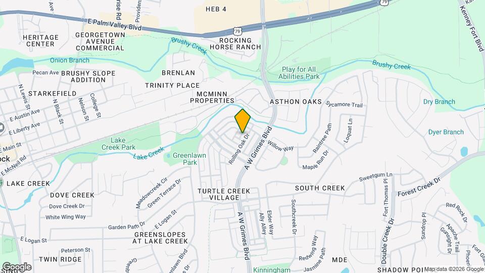 520 Rolling Oak Dr Map and Location Details