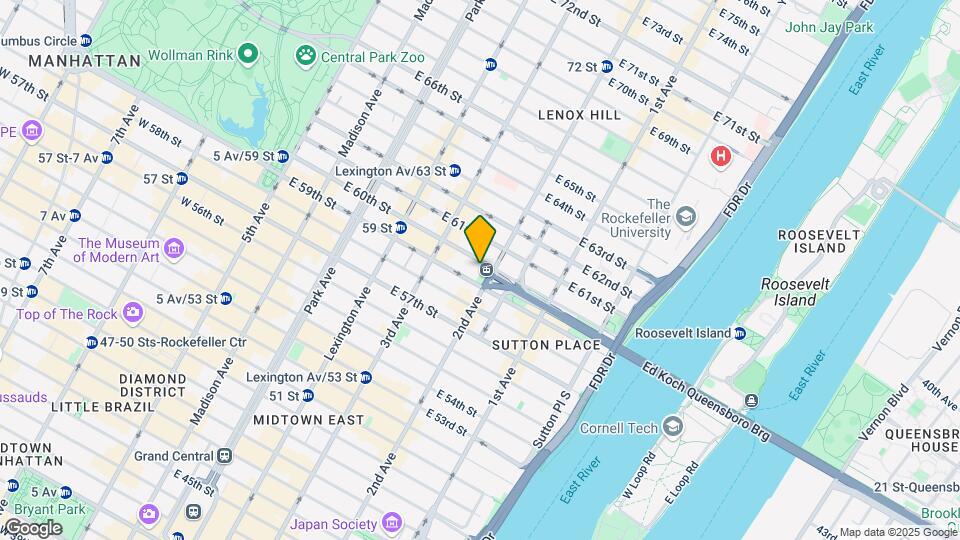 1135 Second Ave Mapa y Detalles de la Ubicación
