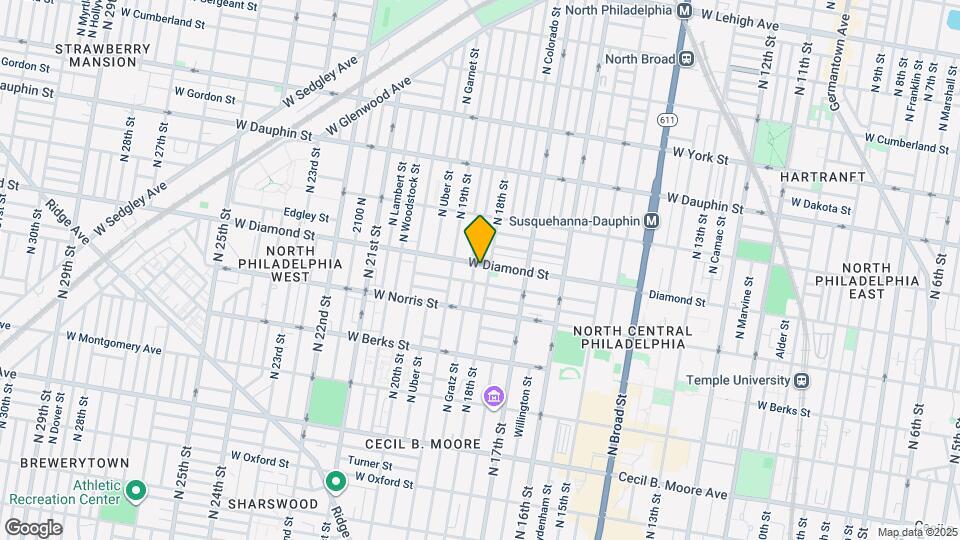 1808 W Diamond St, Unit 1 Mapa y Detalles de la Ubicación
