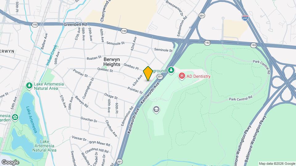 8714 Edmonston Rd Map and Location Details