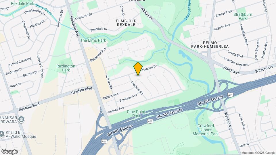 41 Hatfield Crescent Map and Location Details