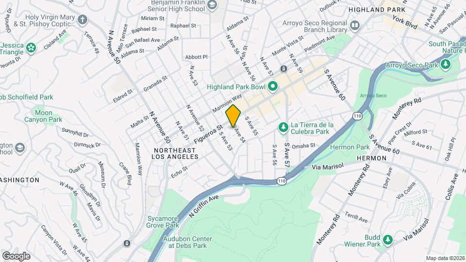 124 S Ave 54 Map and Location Details