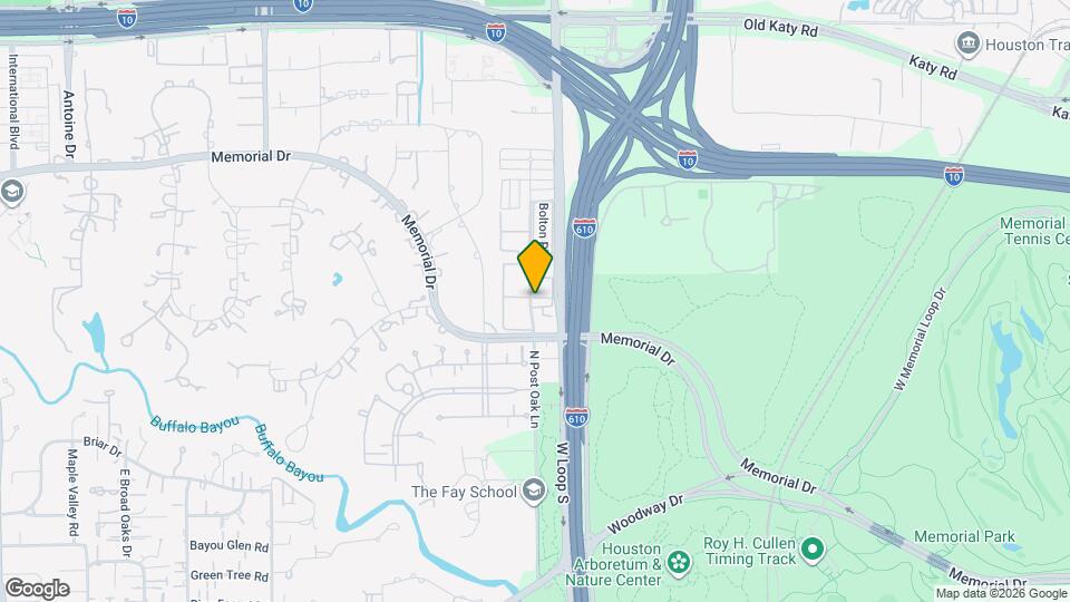 432 N Post Oak Ln Map and Location Details