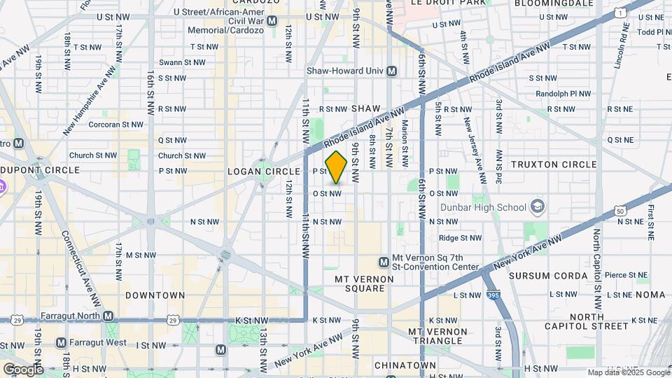929 O St NW Map and Location Details