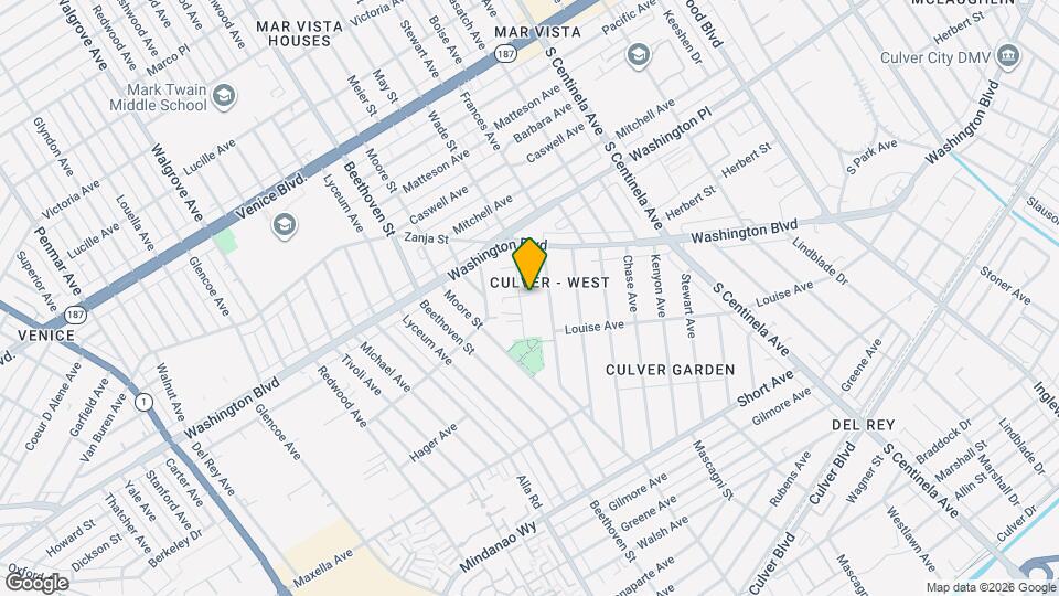 4100 Wade St Map and Location Details