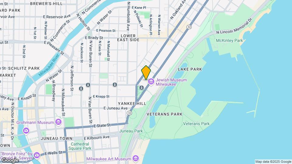 1409 N Prospect Ave, Unit #704 Map and Location Details