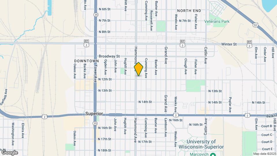 1128 Hammond Ave Map and Location Details