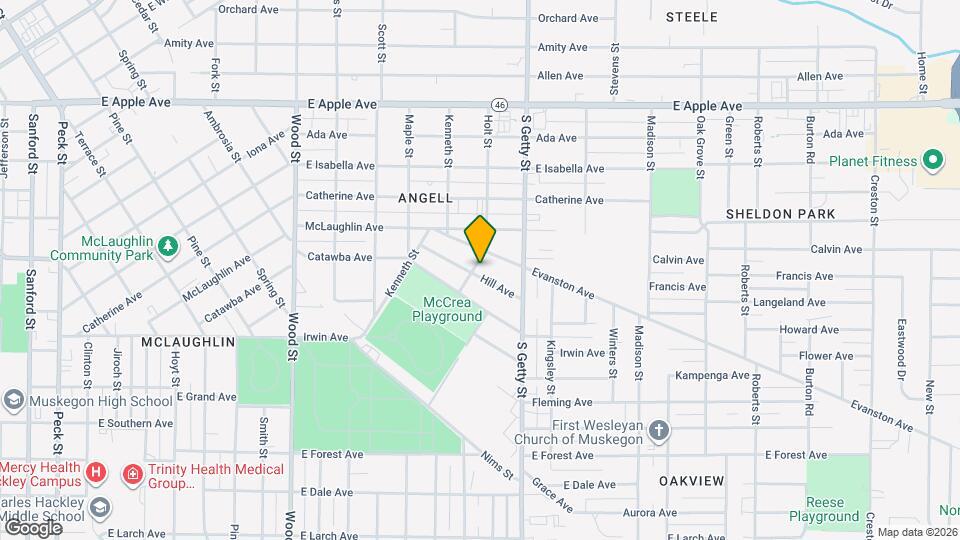 720 Hill Ave Map and Location Details