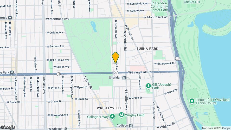 4036 N Kenmore Ave Mapa y Detalles de la Ubicación