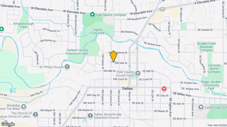 265 SW Oak St Map and Location Details
