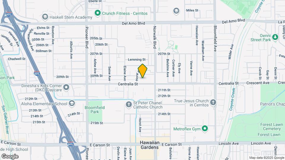 12121 Centralia St, Unit 309 Map and Location Details