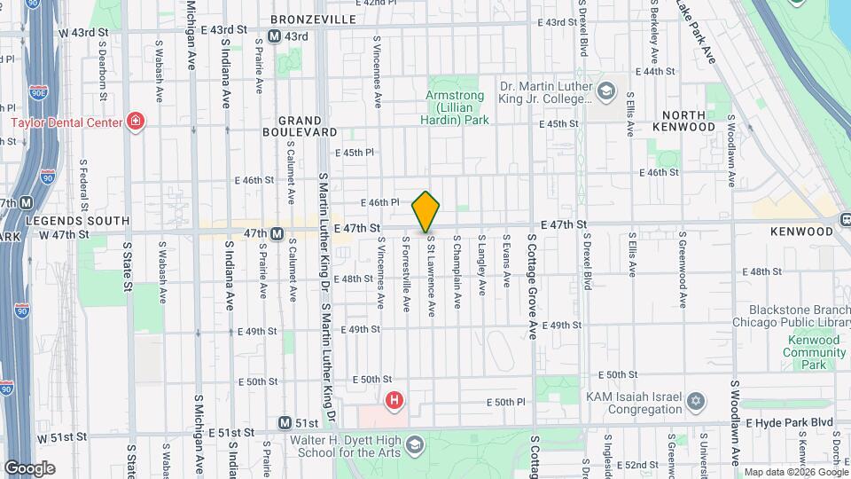 4712 S St Lawrence Ave Map and Location Details