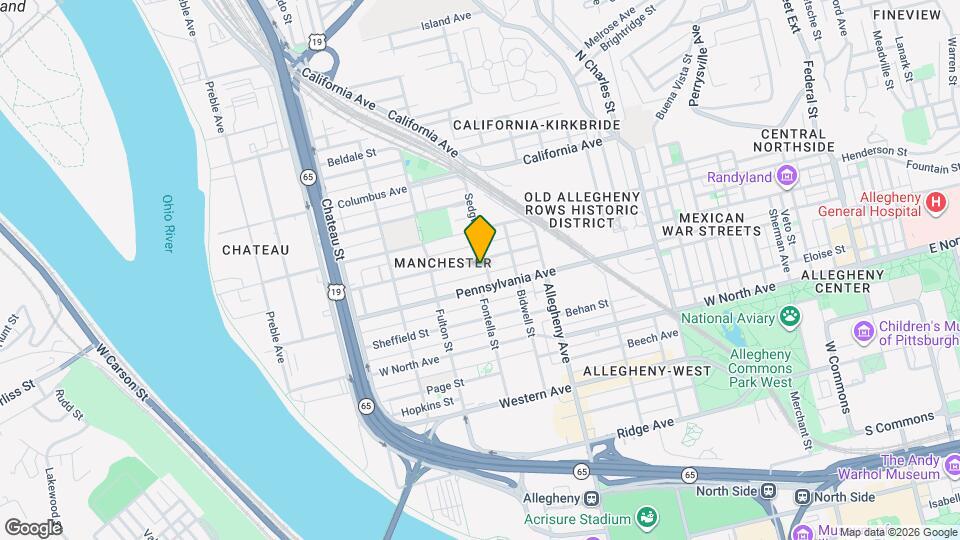 1419 Sedgwick St Mapa y Detalles de la Ubicación