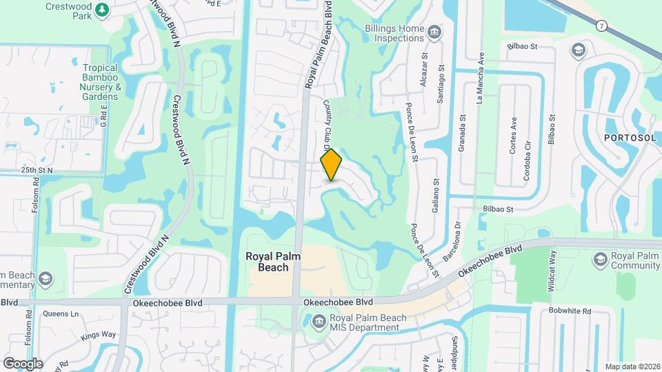 1005 Palm Beach Trace Dr Map and Location Details