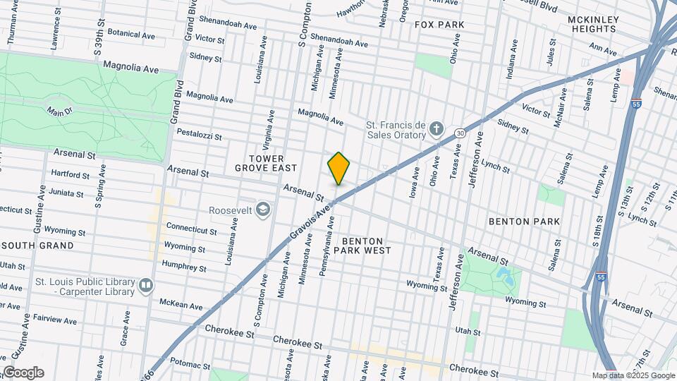 3014 Pennsylvania Ave Map and Location Details