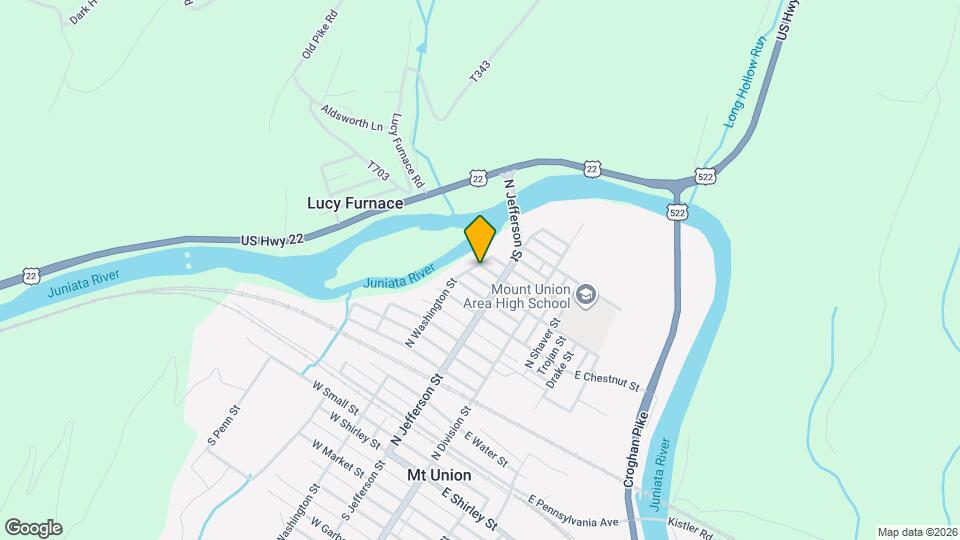 606 N Washington St Map and Location Details
