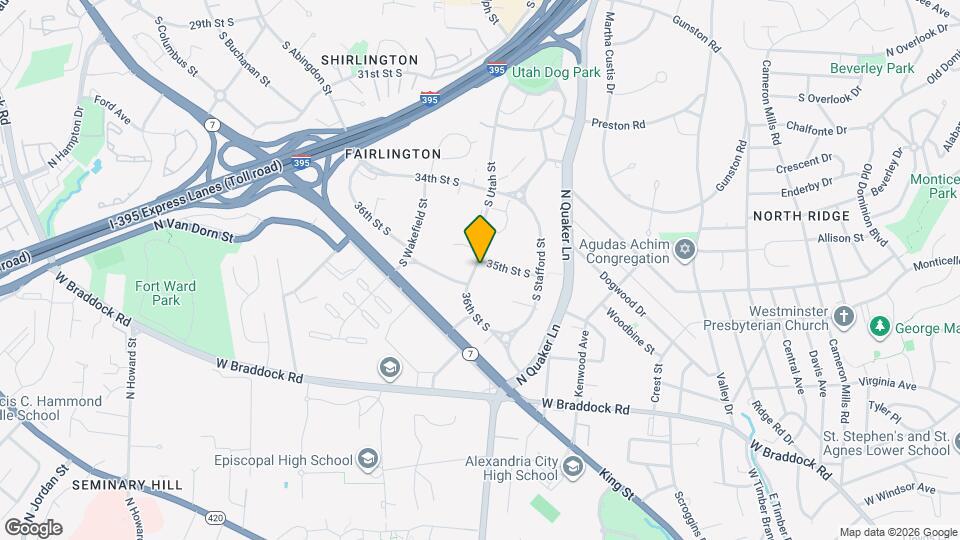 3529 S Utah St Map and Location Details