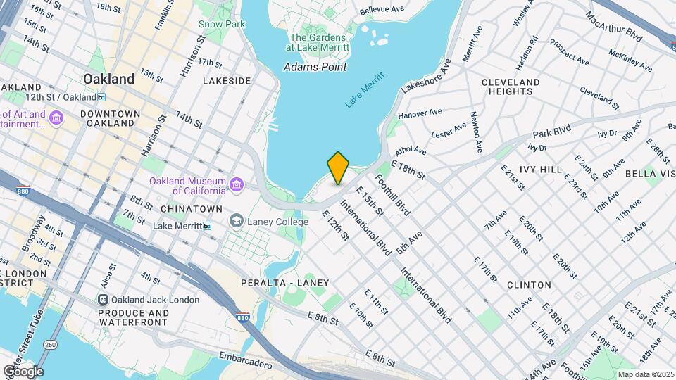 Lake Merritt Apartments Mapa y Detalles de la Ubicación