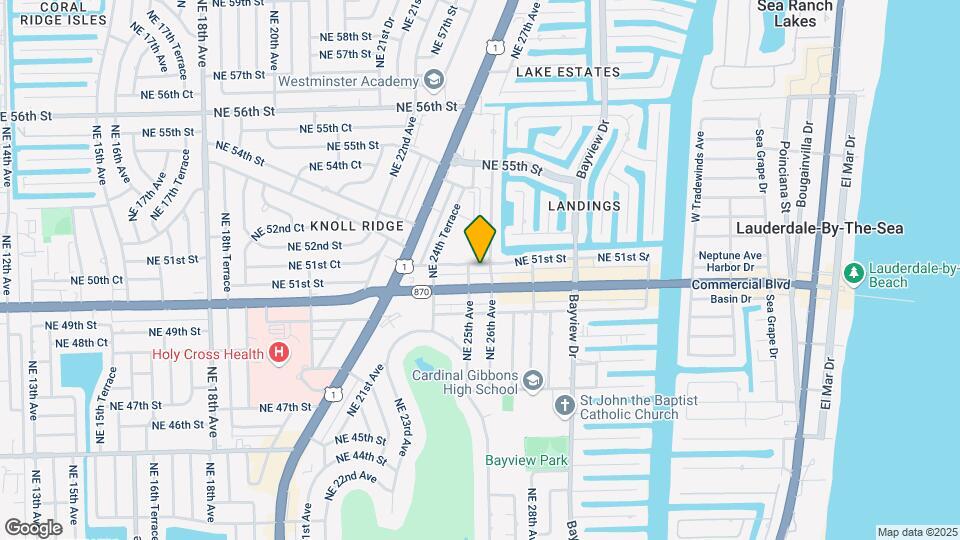 2550 NE 51st St Mapa y Detalles de la Ubicación