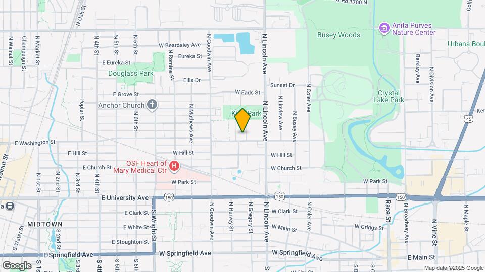 903 N Gregory St Map and Location Details