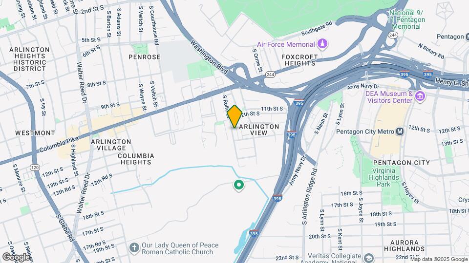 1336 S Rolfe St Map and Location Details