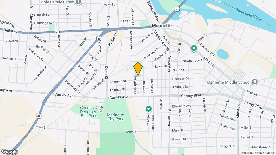 1034 Josephine St Map and Location Details