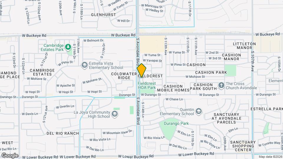 1814 S 114th Dr Map and Location Details