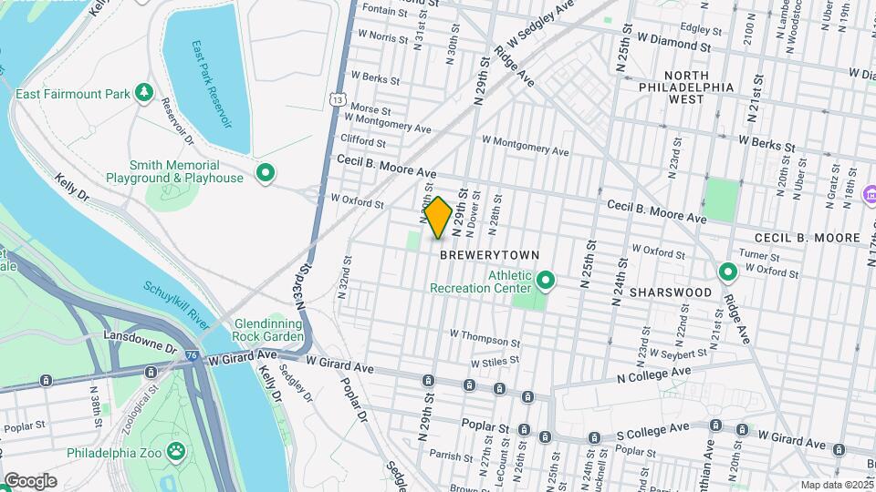 1510 N Hollywood St Map and Location Details