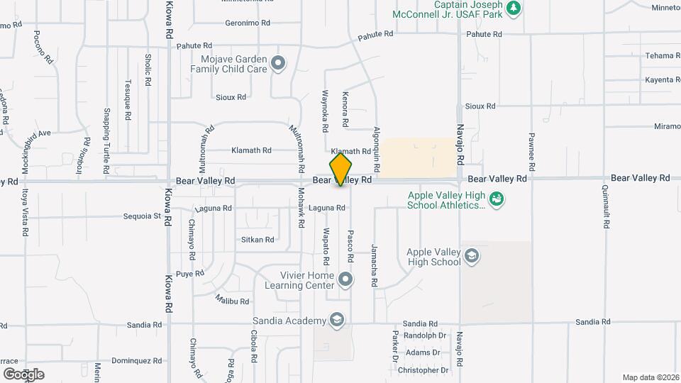 21375 Bear Valley Rd Map and Location Details