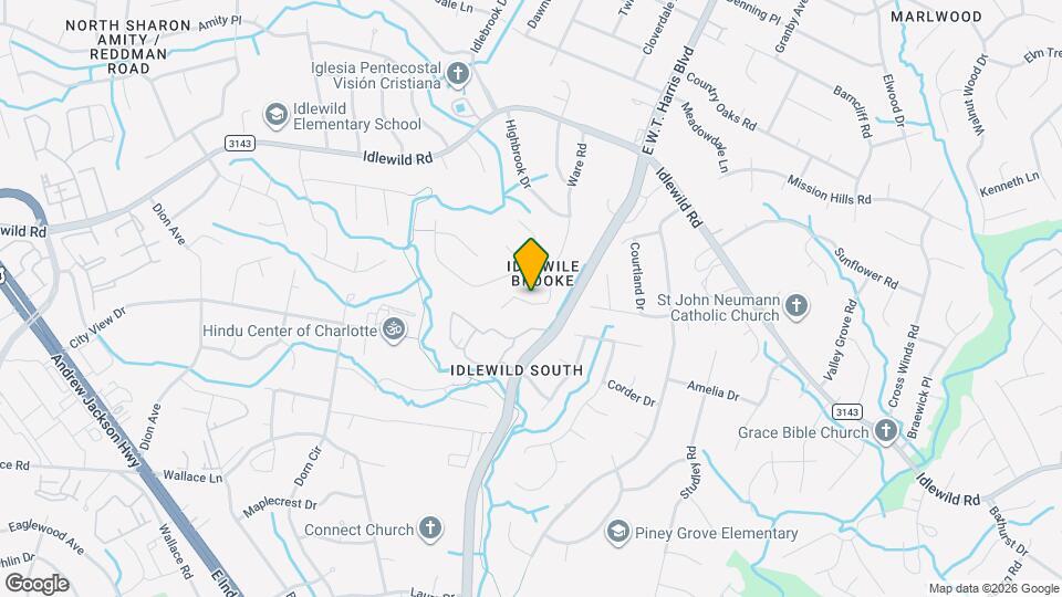 7120 Idlewild Brook Ln Map and Location Details