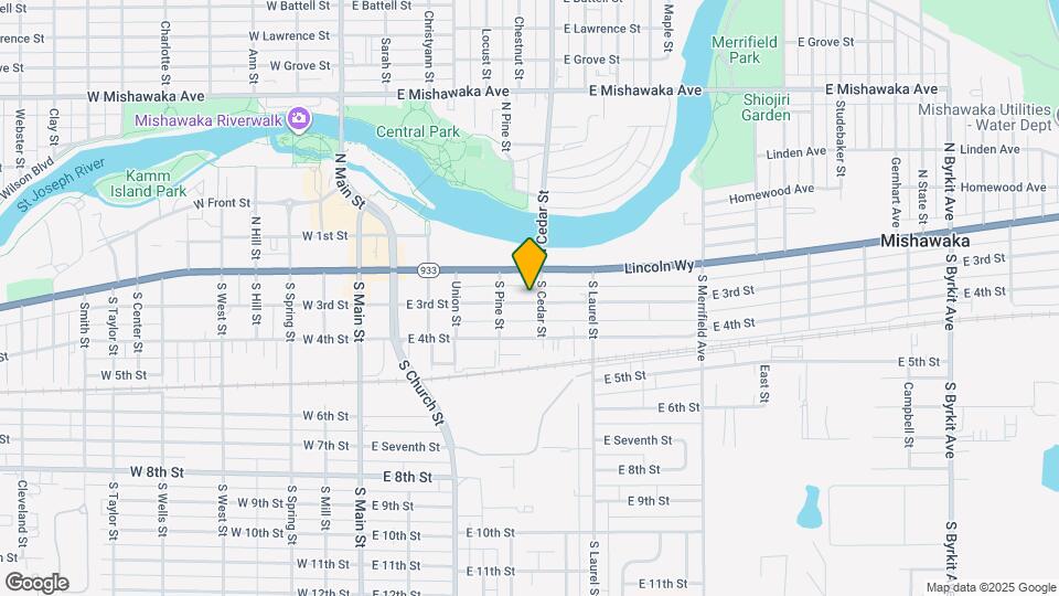 522 E 3rd St Map and Location Details