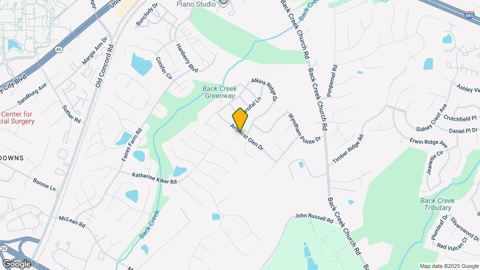 11119 Amherst Glen Dr Map and Location Details