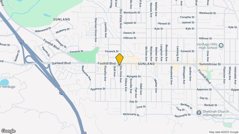 10445 Oro Vista Ave Mapa y Detalles de la Ubicación