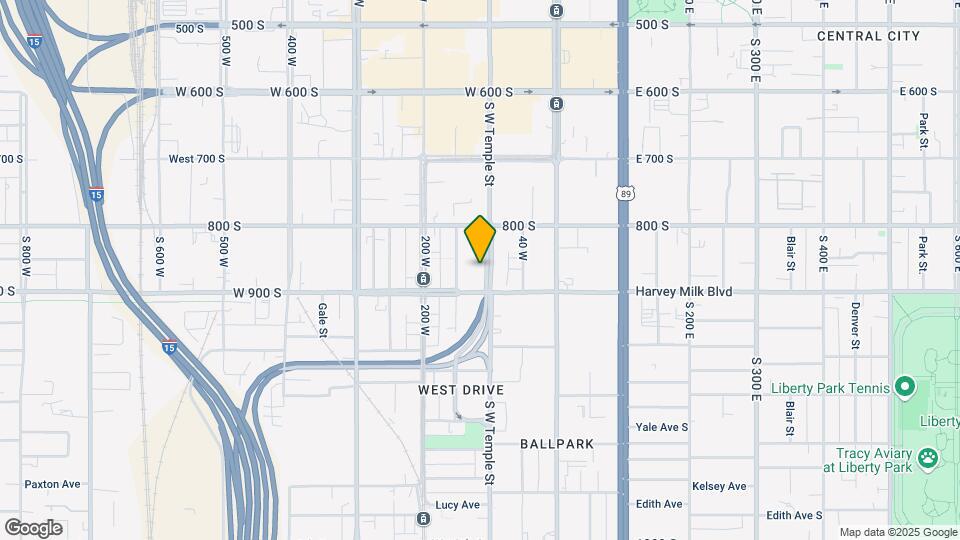 852 S West Temple Mapa y Detalles de la Ubicación
