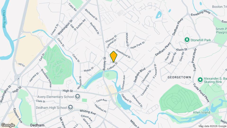 169 Colburn St Map and Location Details