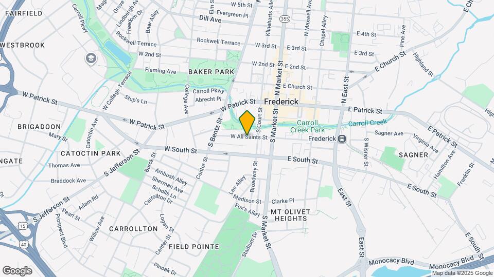 122 W All Saints St Map and Location Details