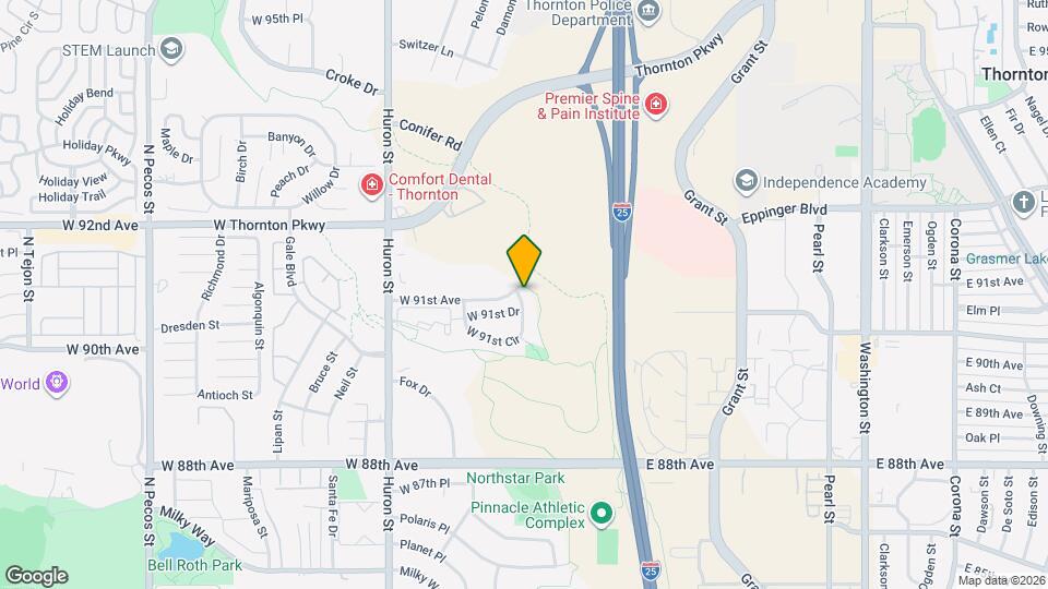 424 W 91st Cir Map and Location Details