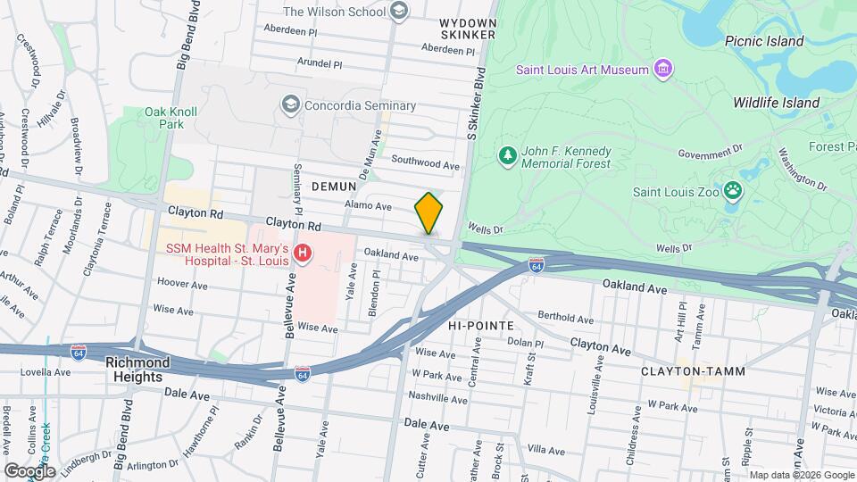 7114 Clayton Ave Mapa y Detalles de la Ubicación
