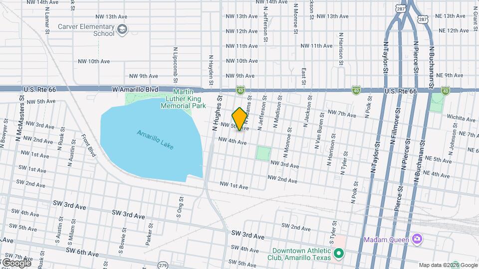 405 N Adams St Map and Location Details