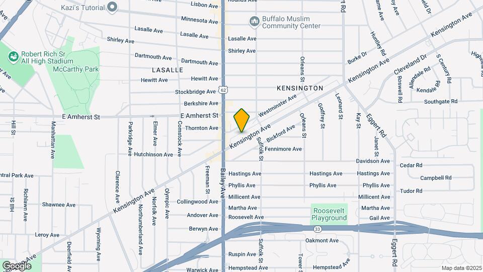 1166 Kensington Ave Mapa y Detalles de la Ubicación
