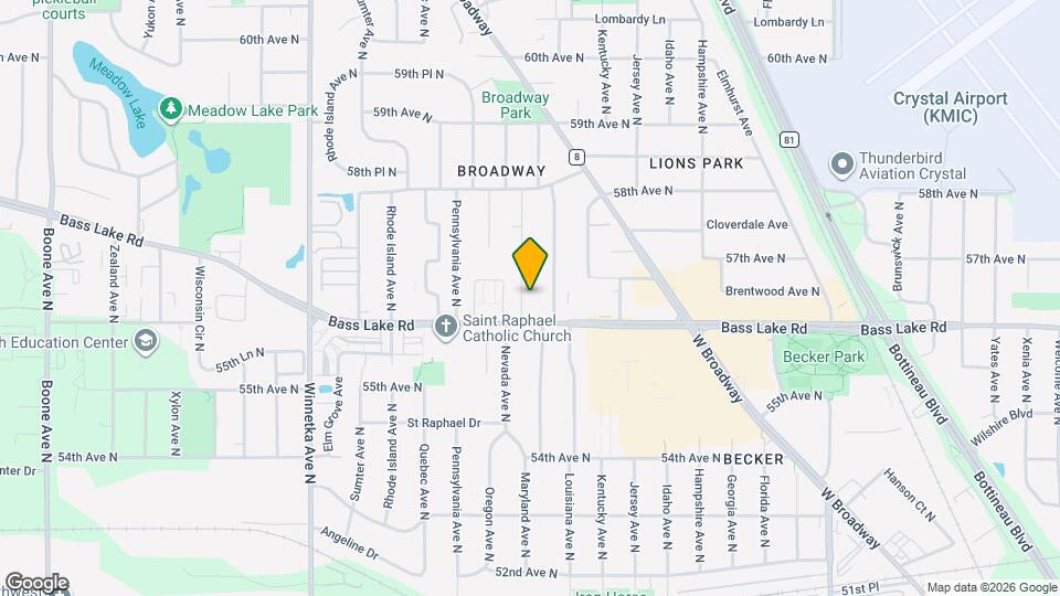 5616 Nevada Ave N Map and Location Details